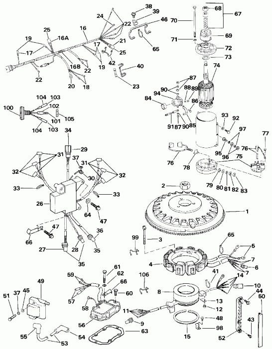 ����� EVINRUDE E150TLESB 1990  - 175 Models / 175 Models