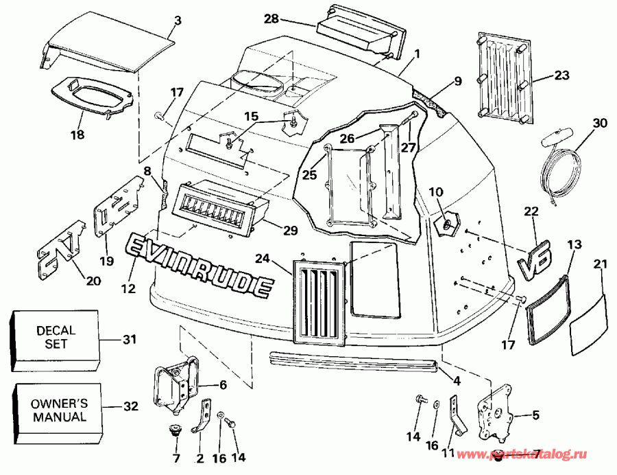 ��������� �������� ����� ������� E150TXESB 1990  - Evinrude