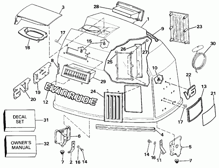 �������� ����� ������� E175STLESE 1990  - Evinrude - Evinrude