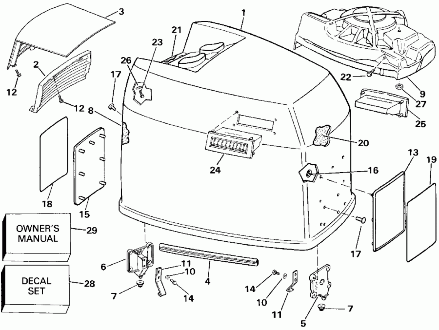 ��������� �������� ����� Evinrude E225PXESS 1990  - Johnson - 200tx, 200cx, 225t, 225p, 225c - Johnson - 200tx, 200cx, 225t, 225p, 225c