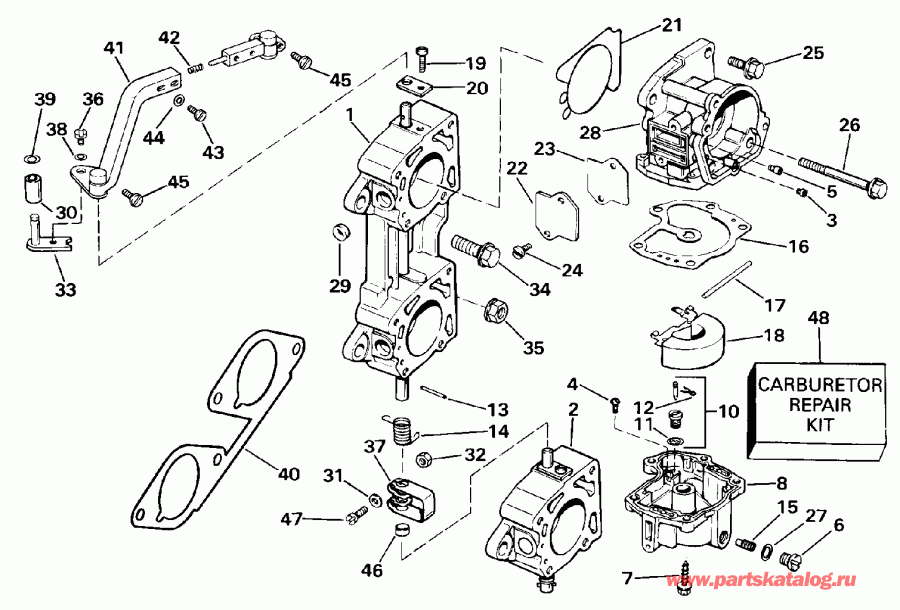 �������� ��������� ����� EVINRUDE E225TLESS 1990  - ate Production / ate P����uction