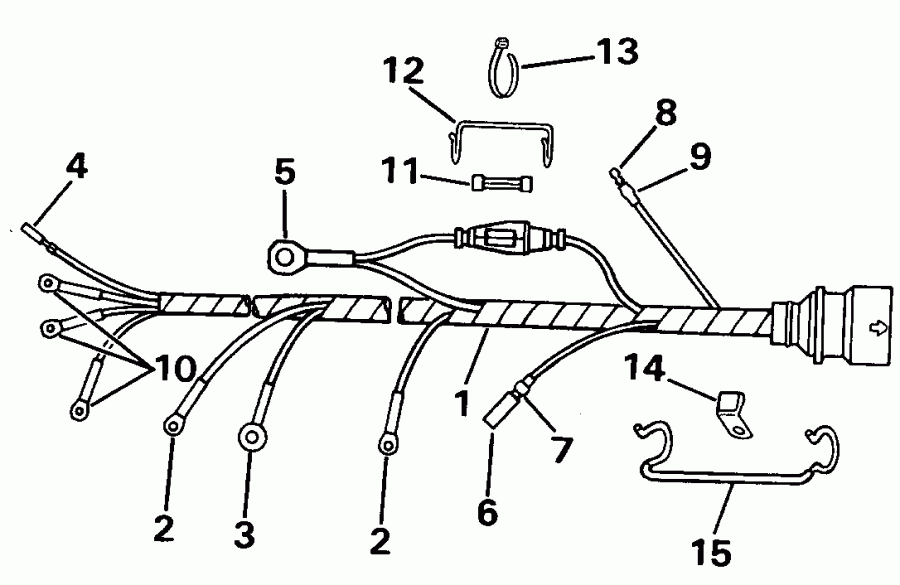 ��������� �������� ����� EVINRUDE E25ELESE 1990  - ble Assembly / ble Assembly