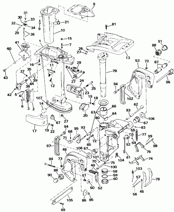 ��������� ����� EVINRUDE E25RESB 1990  - 30 & 35 Models Only