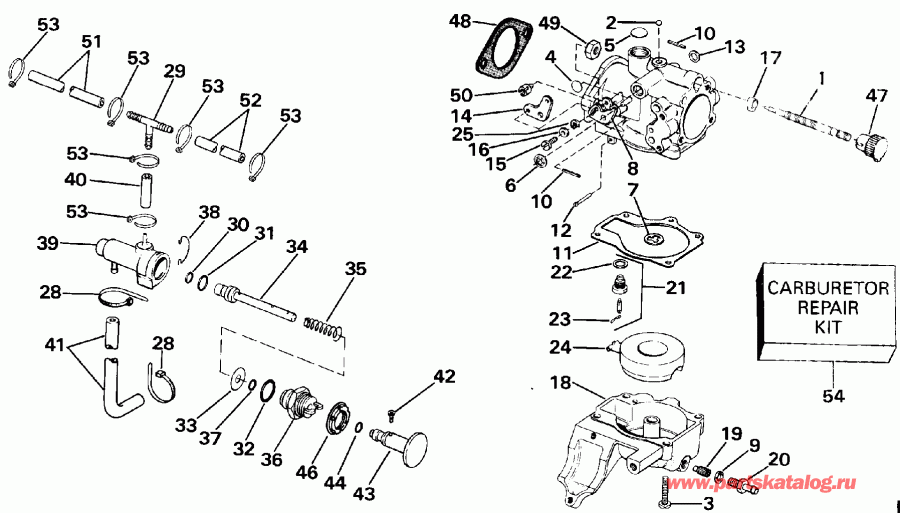 ��������� �������� ����� ������� E25RWESA 1990  - rburetor