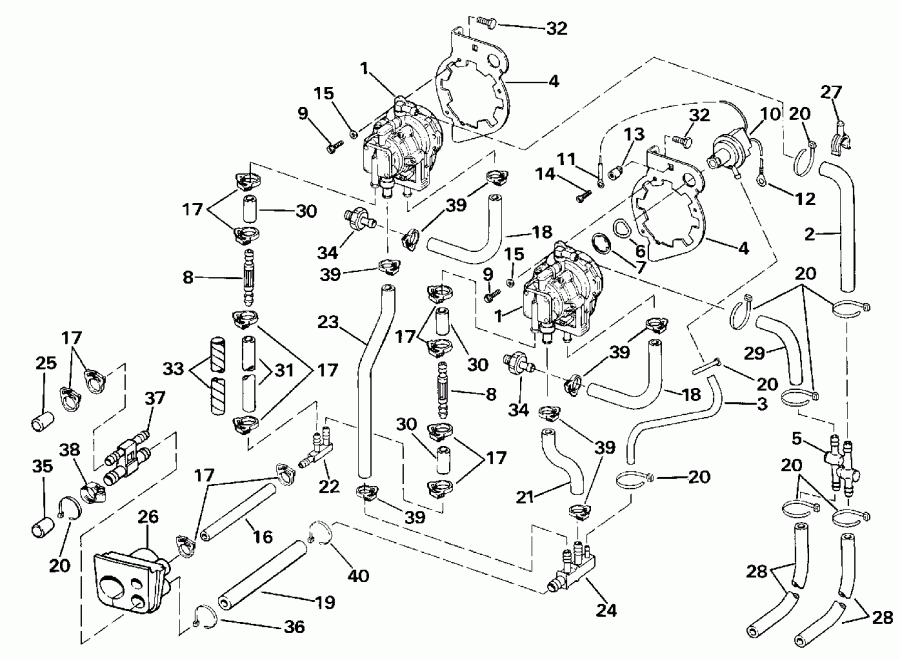  EVINRUDE E300PLESB 1990  - o2 Pump / o2 �����