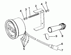 Quartach �������� - ������ ��������� - �������� - �������� In (Quartach Tachometer - Flush Mount - Digital - Plug In)