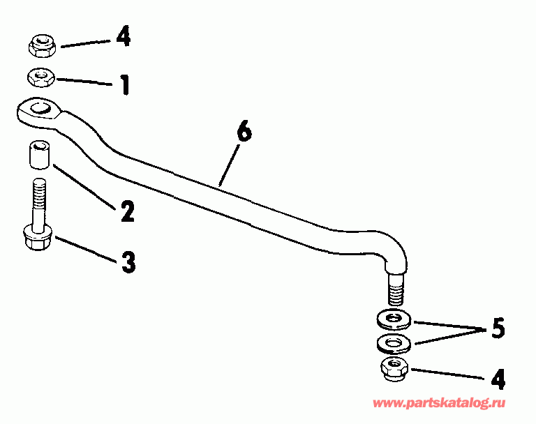 ��������� ����� Evinrude E30ELESS 1990  - ee������ ��������� Kit / eering Connector Kit