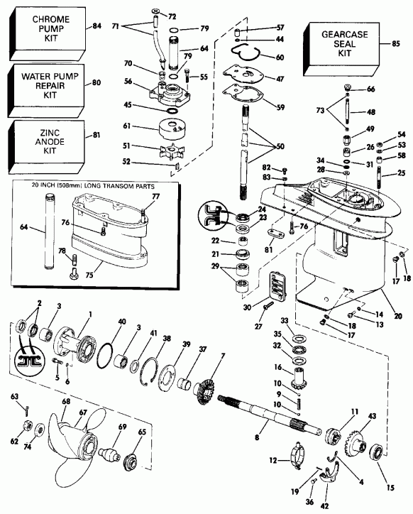 ��������� ��������� Evinrude E30TEESS 1990  - arcase / arcase