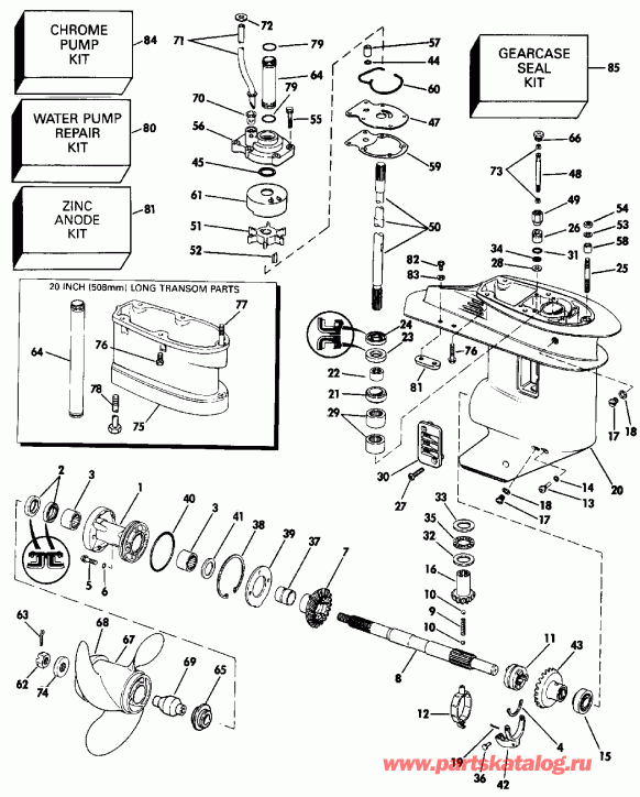 ��������� ��������� Evinrude E30TELESS 1990  - arcase