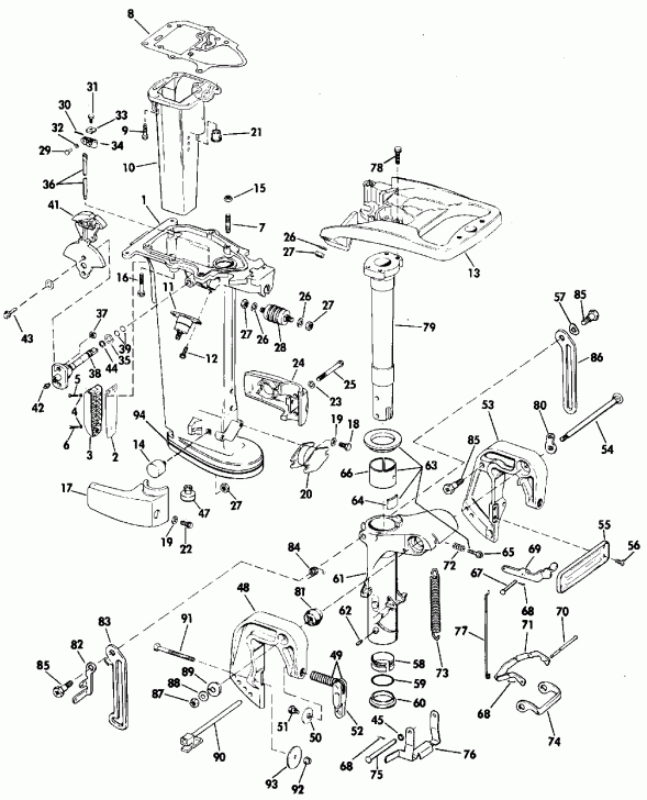 �������� ��������� ����� Evinrude E30TELESS 1990  - 20 & 25 Models Only / 20 & 25 Models Only