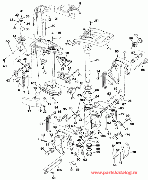 ��������� ����� Evinrude E35RLESS 1990  - 30 & 35 Models Only / 30 & 35 Models Only