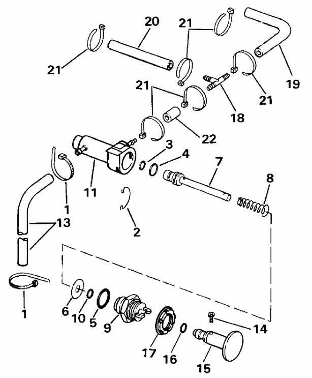 ��������� ��������� EVINRUDE E35RLESS 1990  - imer System / imer System