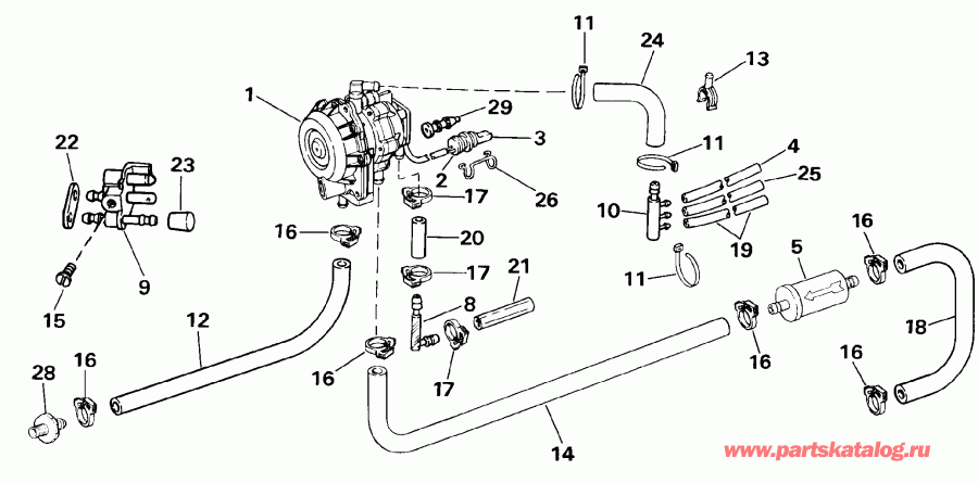 ����� EVINRUDE E40TELESR 1990  - o2 Pump