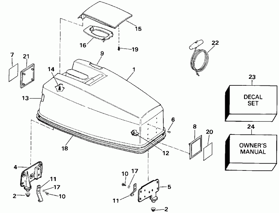 ����� EVINRUDE E40TTLESR 1990  - Johnson 25-40 - Johnson 25-40