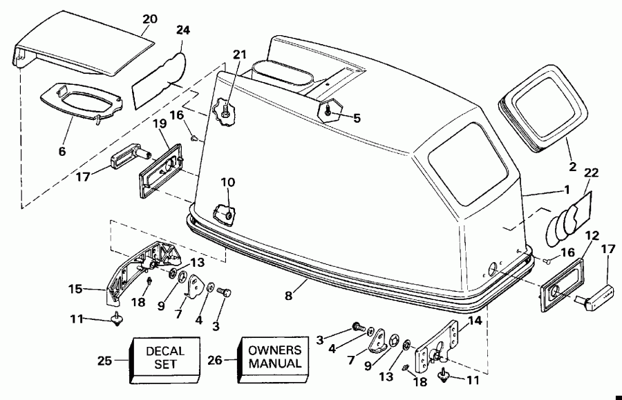 �������� ��������� ����� EVINRUDE E45RCESR 1990  - Evinrude Rope Start Only - Evinrude ���� Start Only
