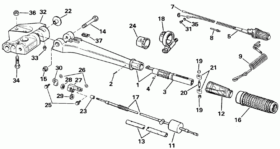 �������� ����� EVINRUDE E45RCESR 1990  - ee������ Handle