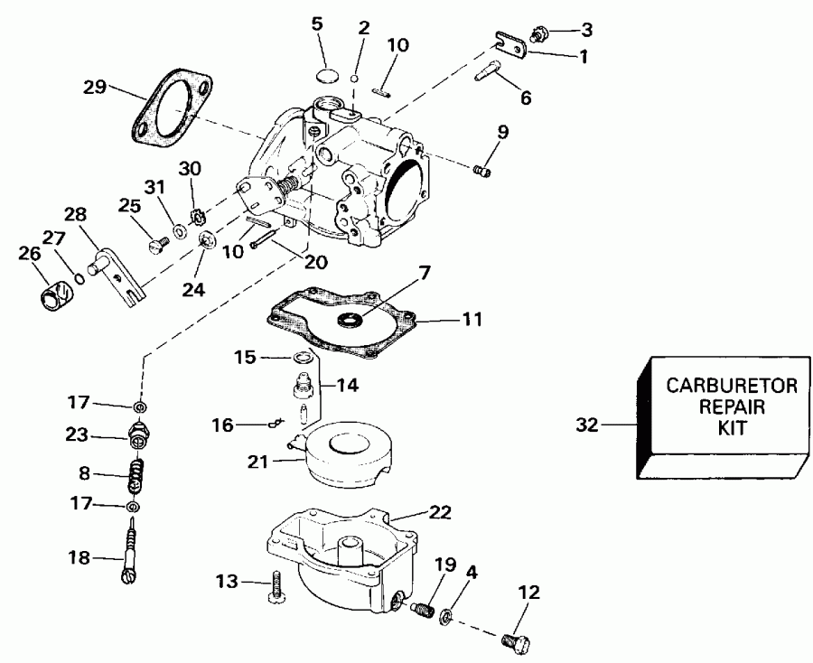 ��������� ����� EVINRUDE E50BELESR 1990  - All 50 Models / All 50 Models