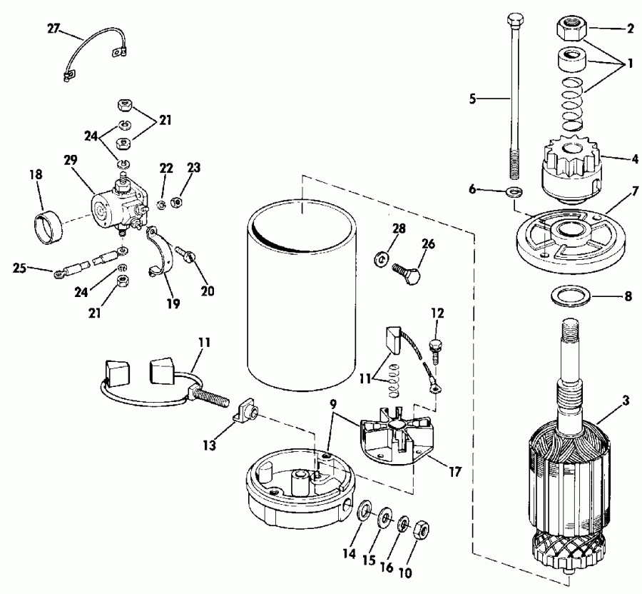 ��������� EVINRUDE E50BELESR 1990  - ectric ������� & Solenoid