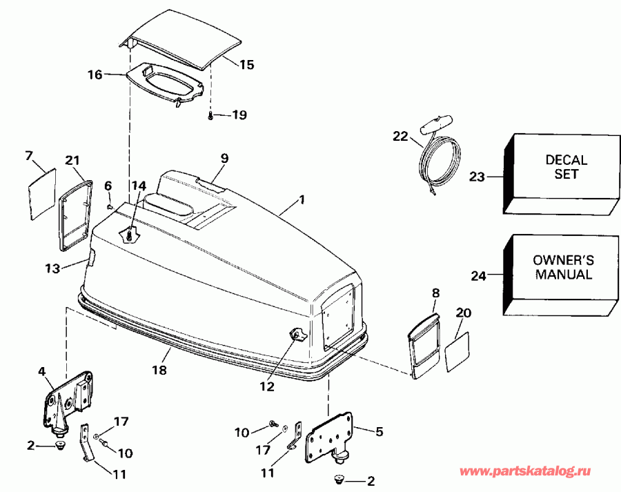 �������� ��������� ����� EVINRUDE E50TELESR 1990  - Evinrude 25-40 / Evinrude 25-40