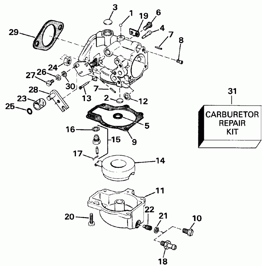 ��������� �������� ����� ������� E55RWLESR 1990  - 55 Model 15 ���� Transom Models / 55 Model 15 In. Transom Models