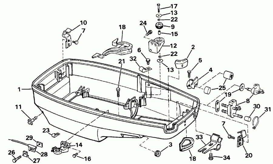�������� ��������� ����� EVINRUDE E55RWLESR 1990  - wer ������ ��������� (�����)