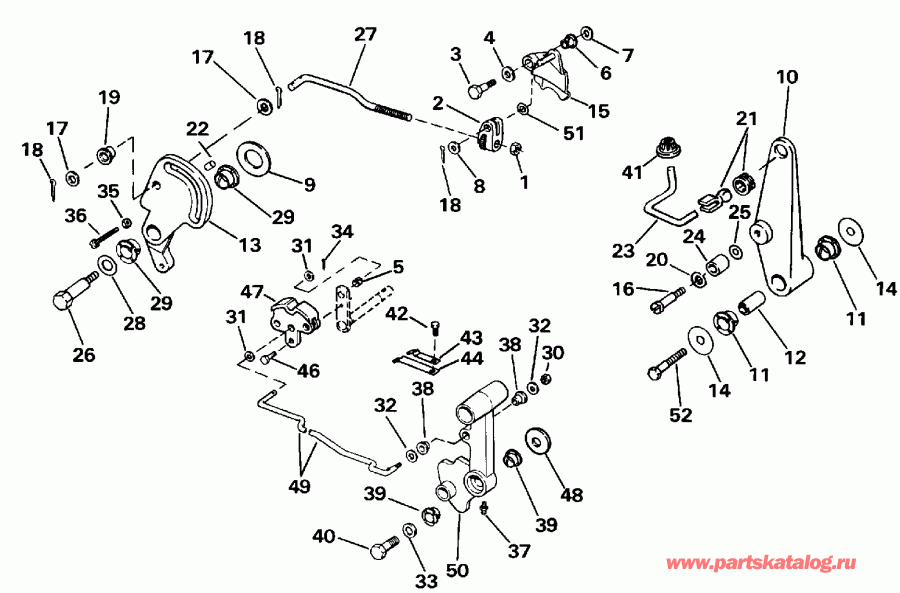 �������� ��������� ����� EVINRUDE E55RWLESR 1990  - anual Start - anual Start