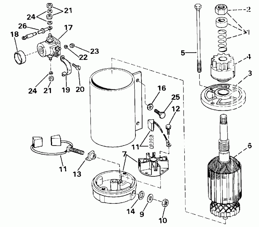 ��������� ��������� Evinrude E60TLESM 1990  - ectric �������