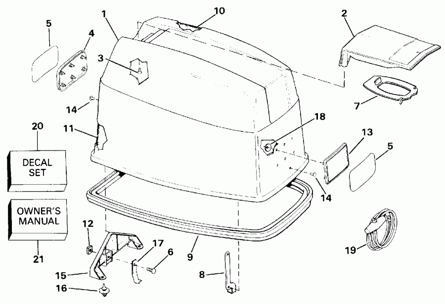 ��������� �������� ����� EVINRUDE E60TLESM 1990  - Johnson - Johnson