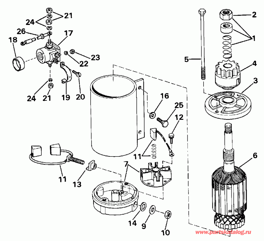 ��������� �������� ����� Evinrude E65WMLESM 1990  - ectric �������