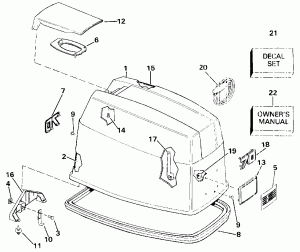 ������ ��������� (�����) - Evinrude (Engine Cover - Evinrude)