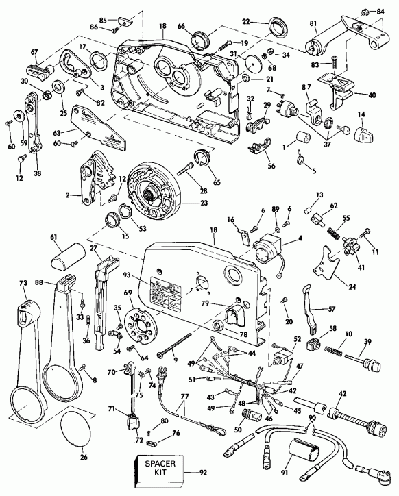 ��������� ��������� ������� TE150SLESB 1990  - mote ���������� / mote Control