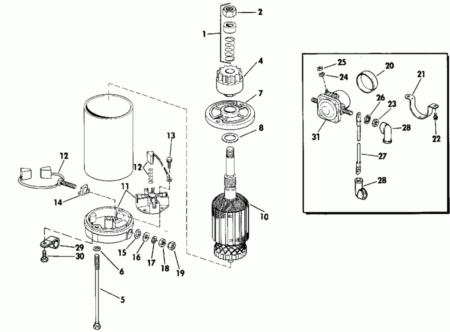 ����� ������� TE30ELESS 1990  - ectric Starter & Solenoid / ectric ������� & Solenoid