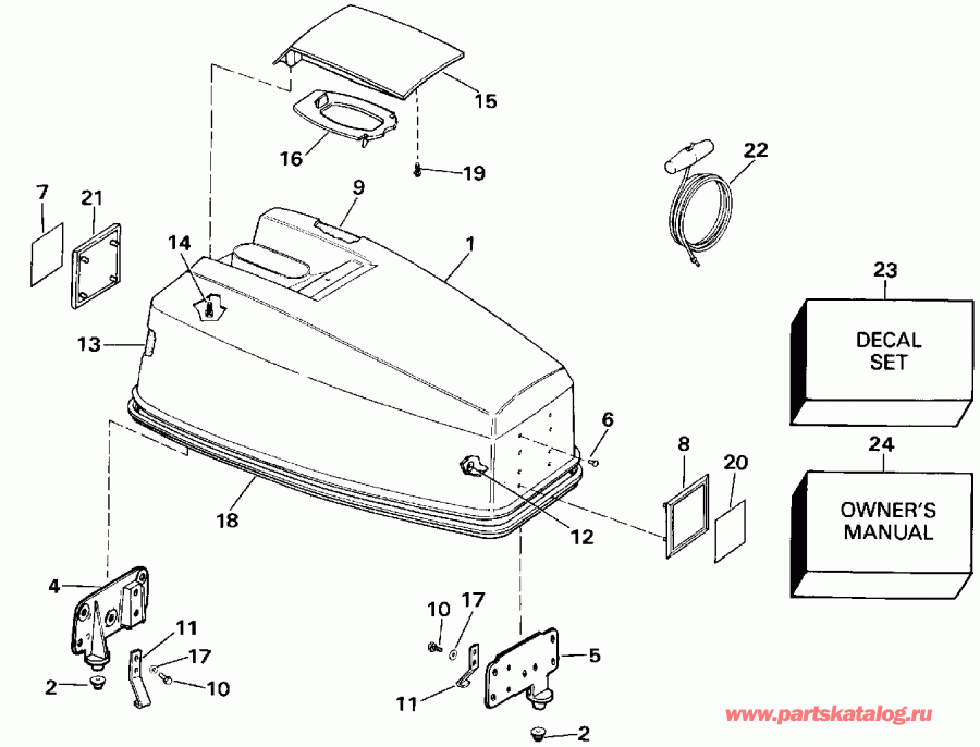 �������� ��������� ����� Evinrude TE40TELESF 1990  - Johnson 25-40 - Johnson 25-40