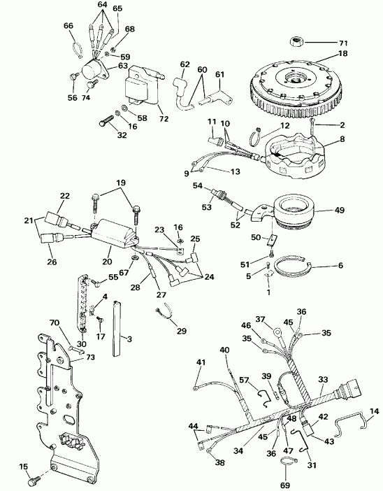����� EVINRUDE TE60TLESF 1990  - 60tl / 60tl
