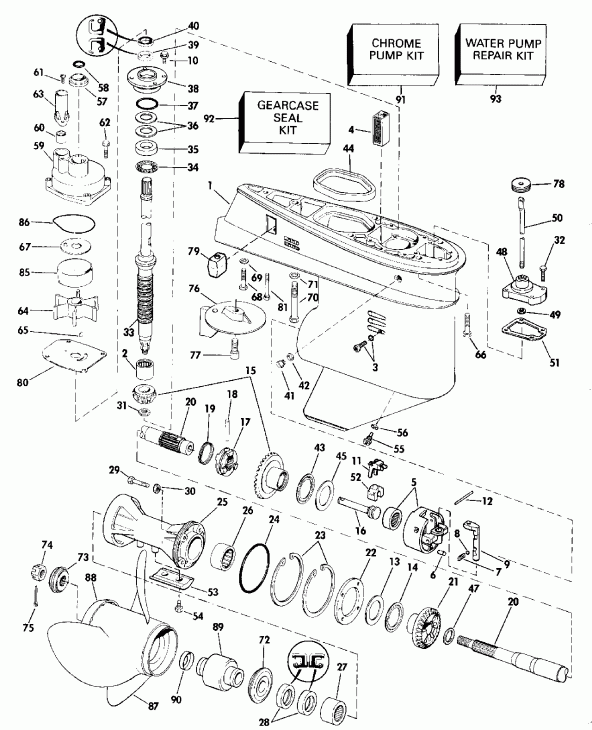 ����� EVINRUDE TE60TLESM 1990  - arcase