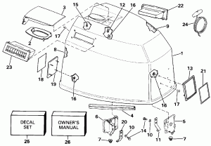 ������ ��������� (�����) - Johnson (Engine Cover - Johnson)