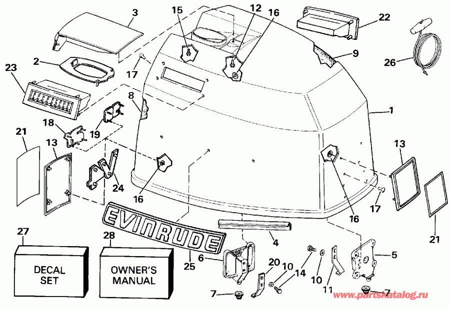 ��������� �������� ����� Evinrude VE115TLESB 1990  - Evinrude / Evinrude