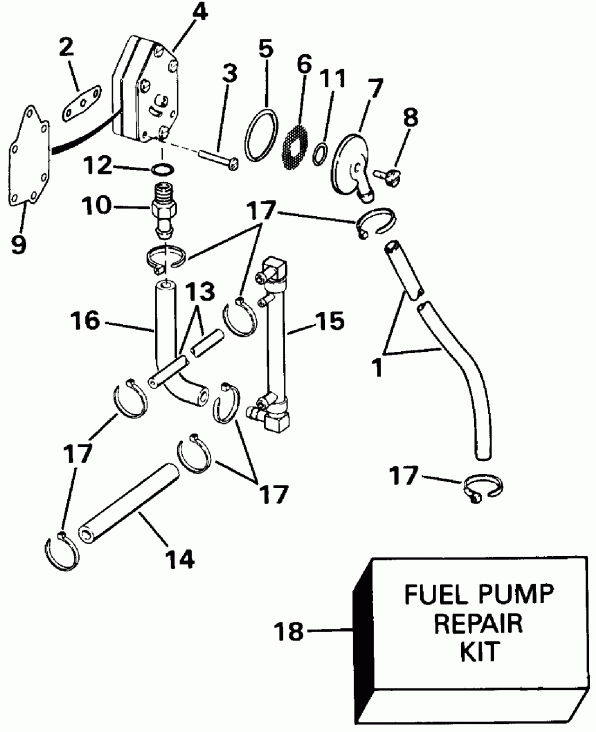 ��������� EVINRUDE VE115TLESB 1990  - 88 Models Late Production - 88 Models Late P����uction