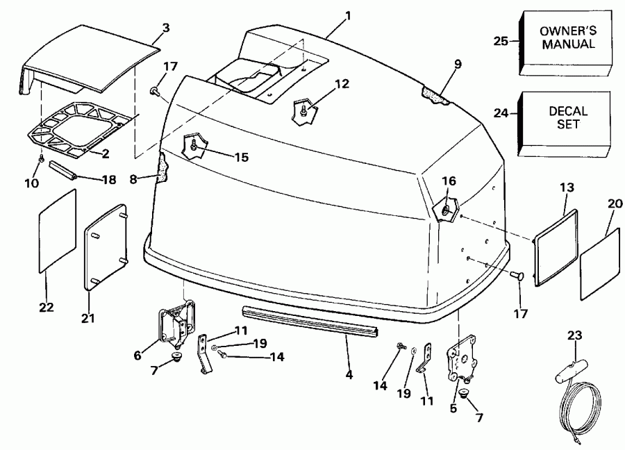 ��������� ��������� Evinrude VE120TXESB 1990  - Johnson