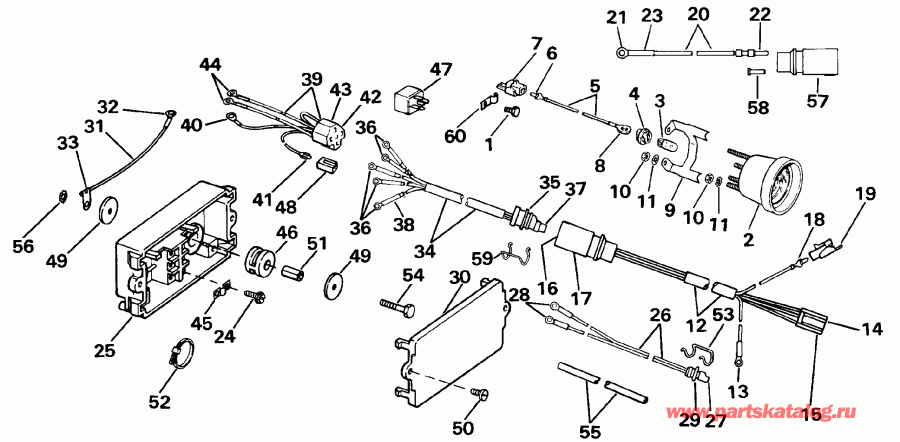 ��������� EVINRUDE VE140TXESE 1990  - wer Trim / tilt ���������