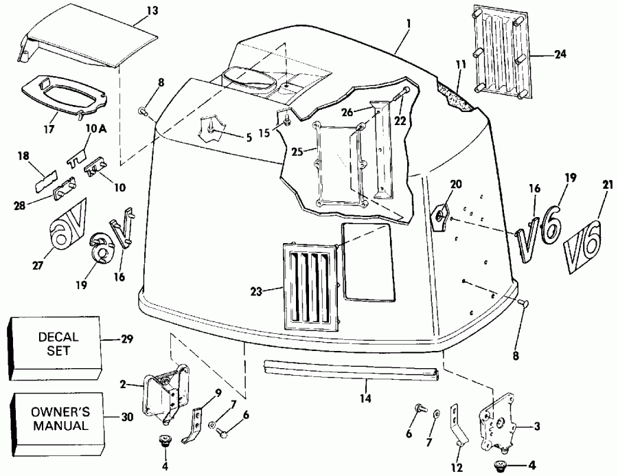 ����� ������� VE175SLESE 1990  - Johnson-175stl/ve175sl Only