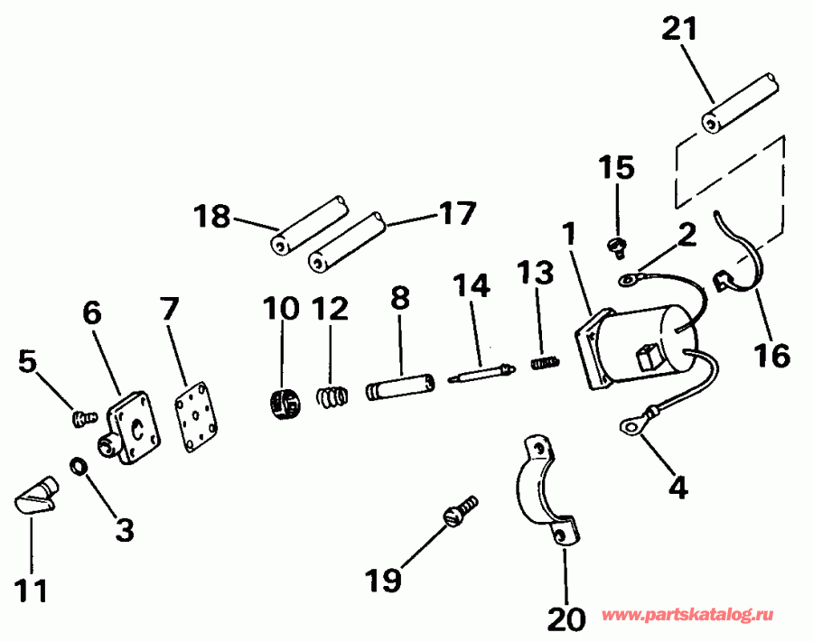 ��������� ��������� EVINRUDE VE40TELESR 1990  - Electric Start - Electric Start