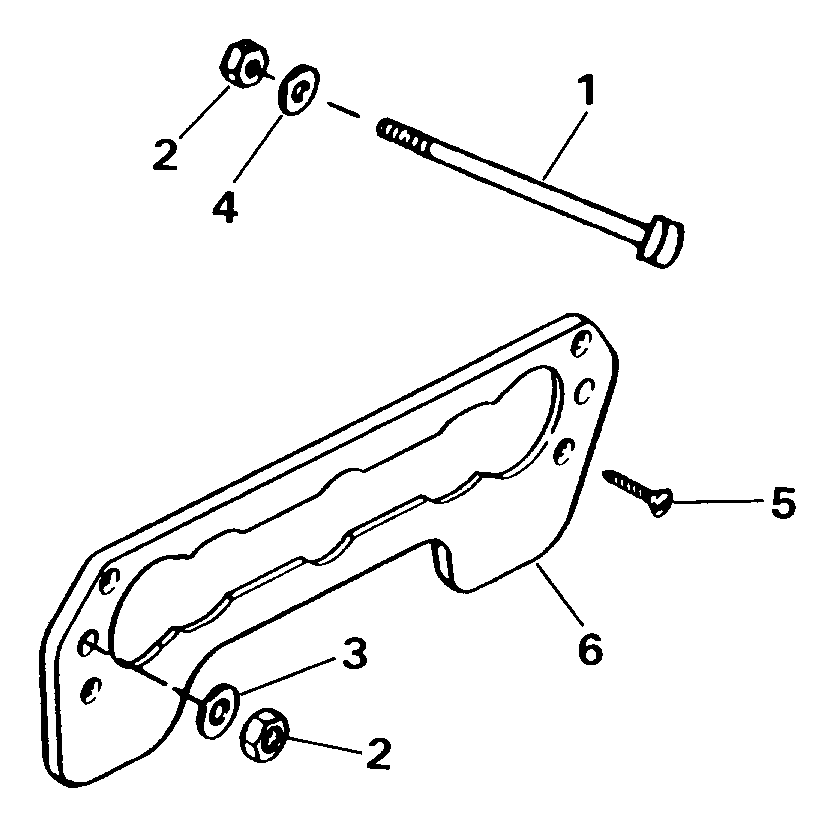 ��������� EVINRUDE VE40TELESR 1990  - ansom Mount Kit