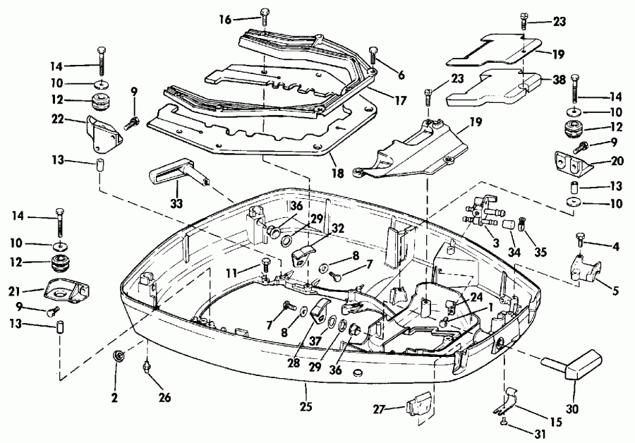 ��������� ����� Evinrude VE50TLESR 1990  - int Chart - int Chart
