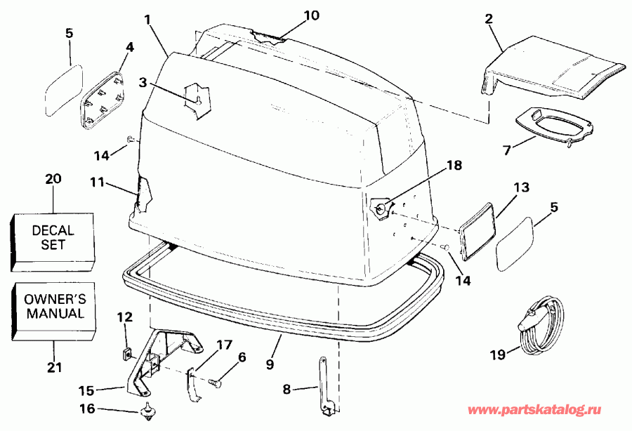 �������� ��������� ����� Evinrude VE60ELESM 1990  - Johnson / Johnson
