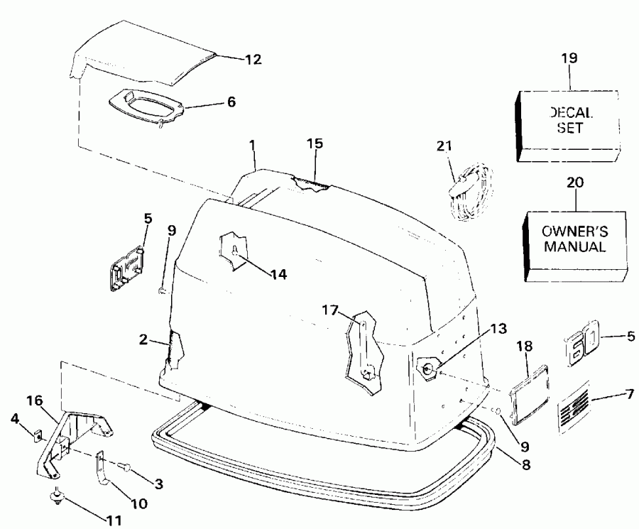 ��������� �������� ����� ������� VE60TLESM 1990  - Evinrude