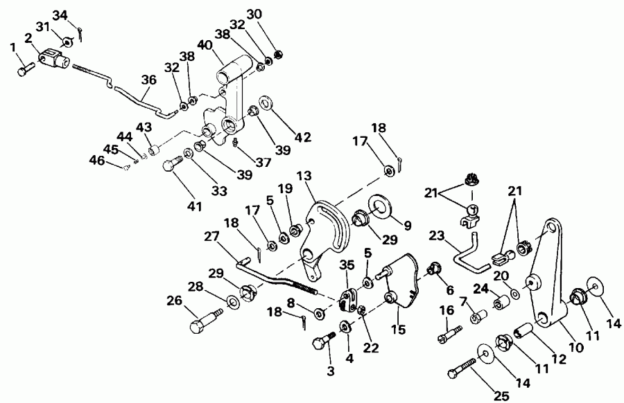 ��������� ����� EVINRUDE VE60TLESM 1990  - 60ttl Models Only / 60ttl Models Only