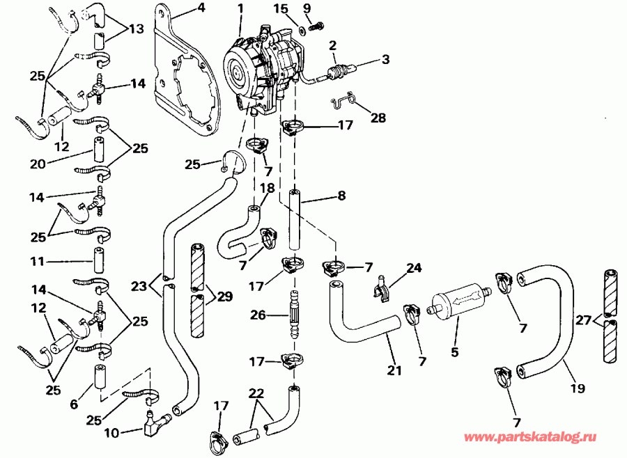  EVINRUDE VE60TLESM 1990  - o2 Pump