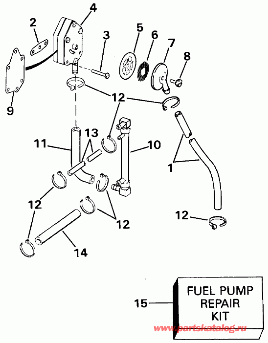 ��������� ��������� EVINRUDE VE90MLESB 1990  - 88 Models Early Production / 88 Models Early P����uction