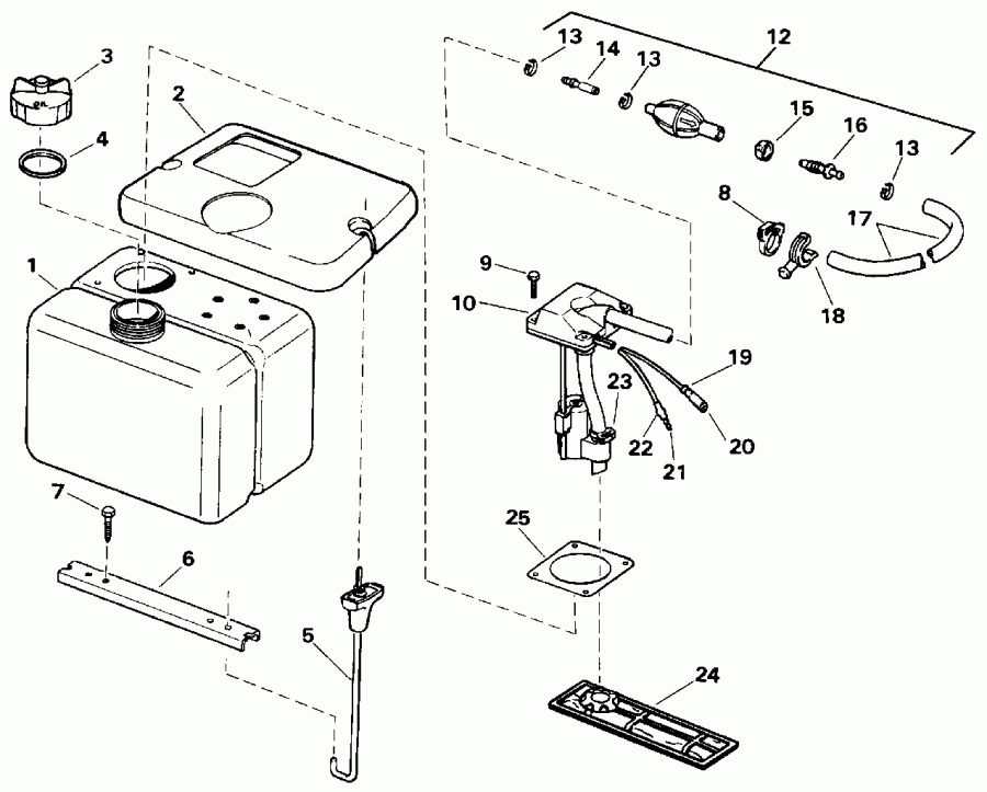 ����� EVINRUDE E100STLEIE 1991  - 1.8 ������